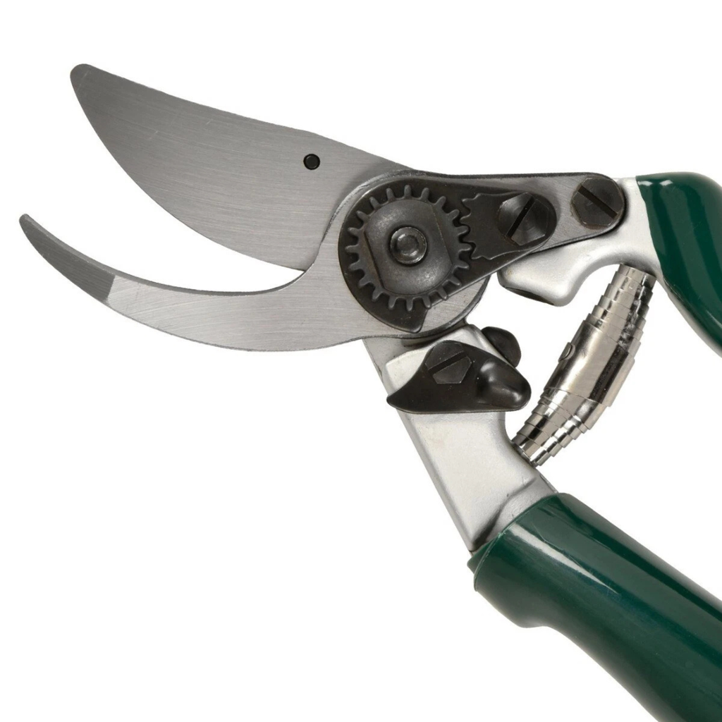 Sécateur professionnel à poignée tournante (ou rotative) et lame franche