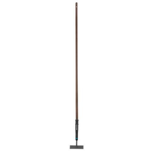 Houe sarcleuse en acier trempé de 14 cm avec manche en bois pour le désherbage du jardin