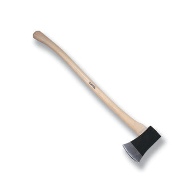 Hache d'abattage en acier trempé de 2,7 kg avec manche en hickory