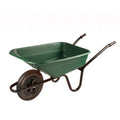 Brouette 90 L en polyéthylène, verte/rose, robuste, pour le jardin